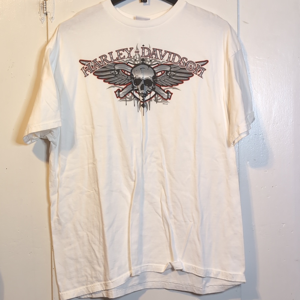 Harley Davidson Ohio skull logo tee mens XXL